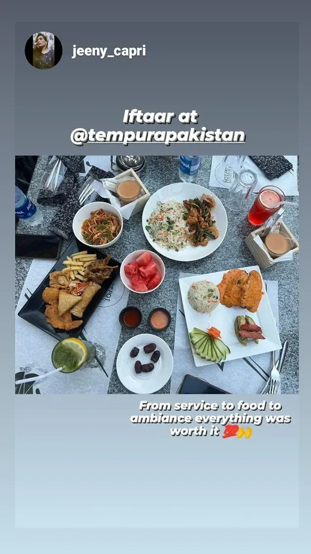 Iftaar at Tempura